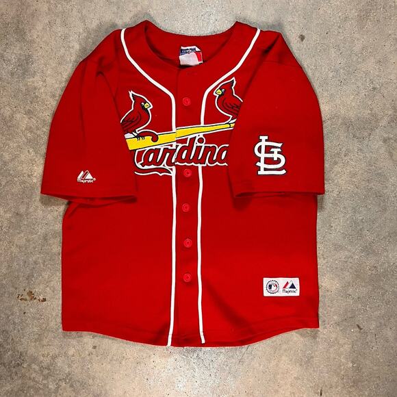 St. Louis Cardinals Albert Pujols Jersey Red Mesh Youth XL/S - Picture 4 of 8